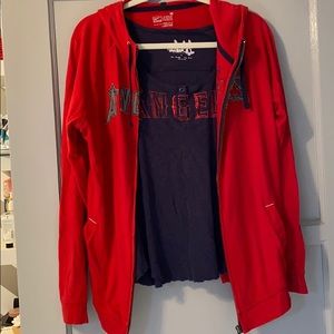 Angels fan trifecta! Hoodie, tank and scarf!
